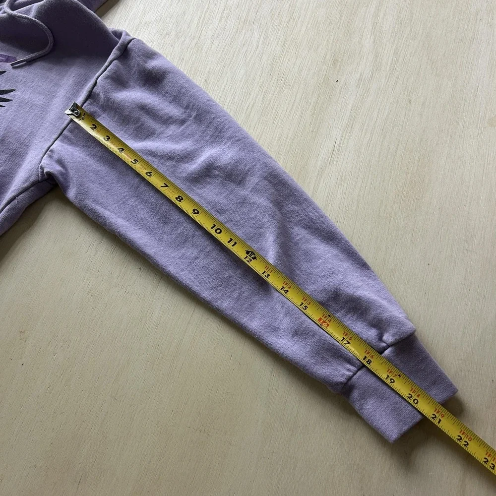 Prince Hoodie Mens Medium Purple Fleece Pullover Kangaroo Pocket Doves Graphic - Picture 6 of 8
